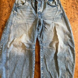 Free People Good Luck Midrise Barrel Jeans